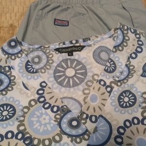 Printed medical scrubs